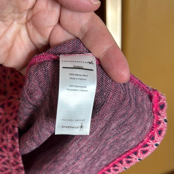 Smartwool Everyday Exploration Merino Wool Geometric Crew Neck Dress Size Medium - Picture 6 of 7